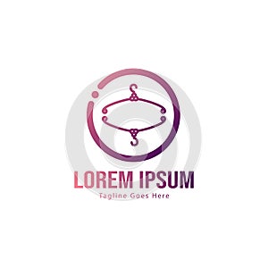 Fashion logo template design. Fashion logo with modern frame