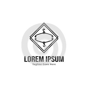 Fashion logo template design. Fashion logo with modern frame