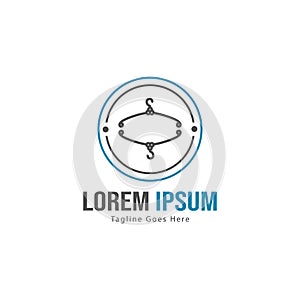 Fashion logo template design. Fashion logo with modern frame