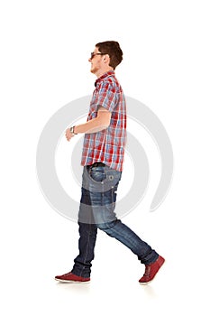 Fashion man walking