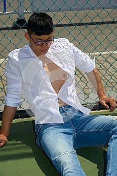 Fashion model, men, shirt