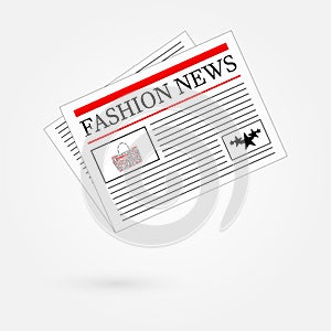 Fashion News Newspaper Headline Front Page