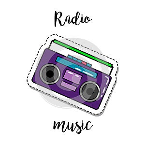 Fashion patch element radio