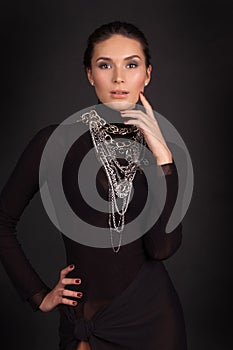 Fashion photo of a young woman