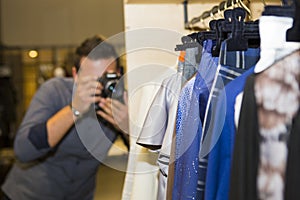 Fashion photographer at a fashion event