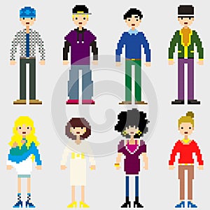 Fashion Pixel People