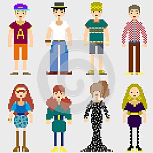 Fashion Pixel People