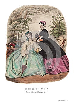 Fashion plate The Illustrated Fashion 1862 22