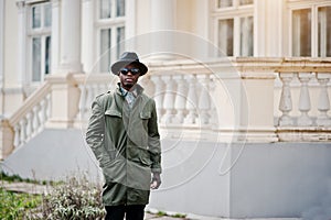 Fashion portrait of black african american man