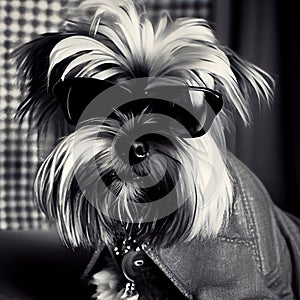 fashion portrait of a dog
