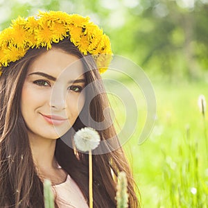 Fashion Portrait of Healthy Woman Outdoors