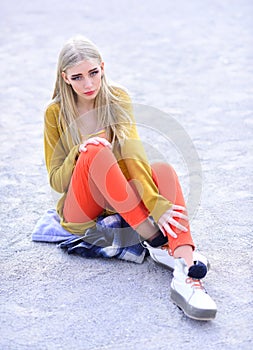 Fashion portrait of woman. Hip hop girl with fashionable hair. woman maintaining fashion blog. Beauty and fashion look