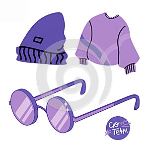 Fashion Purple Illustration look awesome