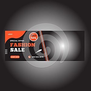 Fashion Sale Facebook Cover template