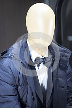 Fashion shop clothes mannequin store window