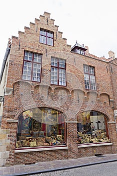 Fashion shop in a old restored house from Bruges