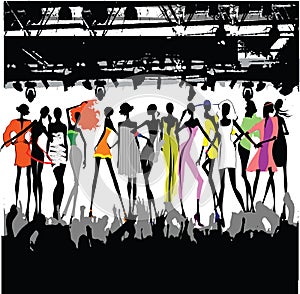 Fashion Show Crowd