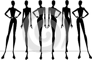 Fashion silhouettes