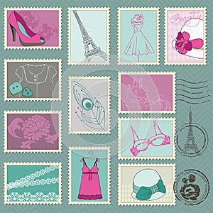 Fashion Stamp Collection