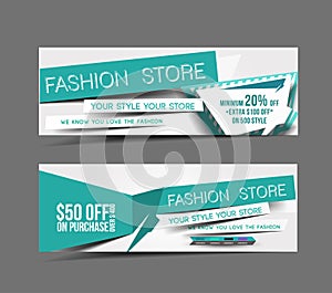 Fashion Store Web Banner photo