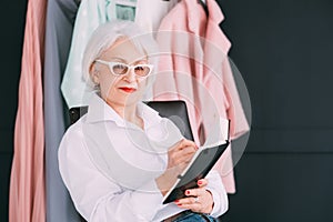 Fashion style assistance woman senior lifestyle