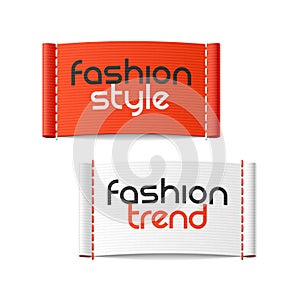 Fashion style and Fashion trend labels