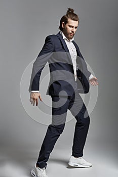 Fashion style photo of a handsome man