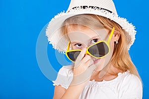 Fashion summer girl wearing a hat