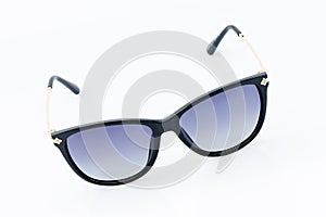 Fashion summer sunglasses on white background