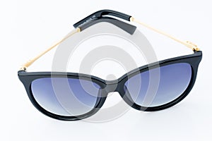 Fashion summer sunglasses on white background