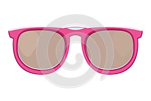 Fashion sunglasses accesory cartoon