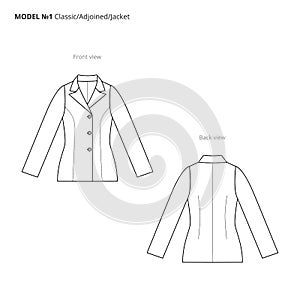 Tech drawing jacket classic