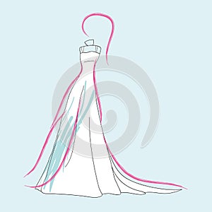 Fashion wedding dress