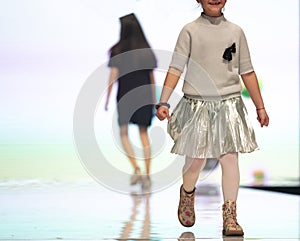 Fashion week models runway kids