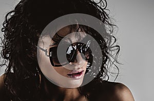 Fashion woman with sunglasses