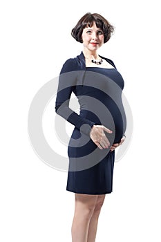 Fashion young pregnant girl