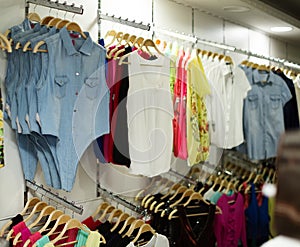 Fashionable apparel store