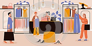 Fashionable Boutique Illustration