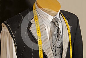 Fashionable collection of rolled-up ties.