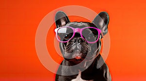 fashionable french bulldog sunglasses