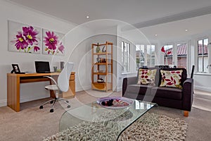 Fashionable furnished living room