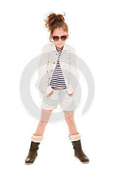 Fashionable girl child photo