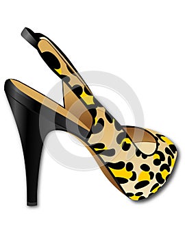 Fashionable high heel shoe