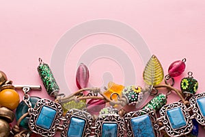 Fashionable Jewellery with Colorful Stones