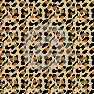 Fashionable Leopard Seamless Pattern. Stylized Spotted Leopard Skin Background for Fashion, Print, Wallpaper, Fabric