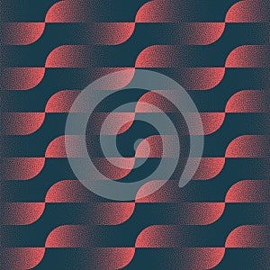 Fashionable Modern Geometric Seamless Pattern Trendy Vector Red Abstraction