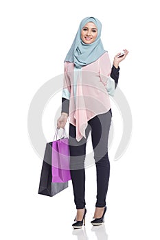 Fashionable muslimah woman