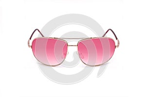 Fashionable pink sunglasses