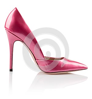 Fashionable pink women shoe