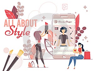 Fashionable Style Blogger in Social Media Network